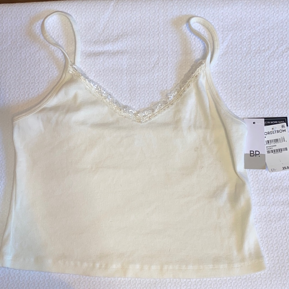 BP. Nordstrom Ivory Crop Top M
